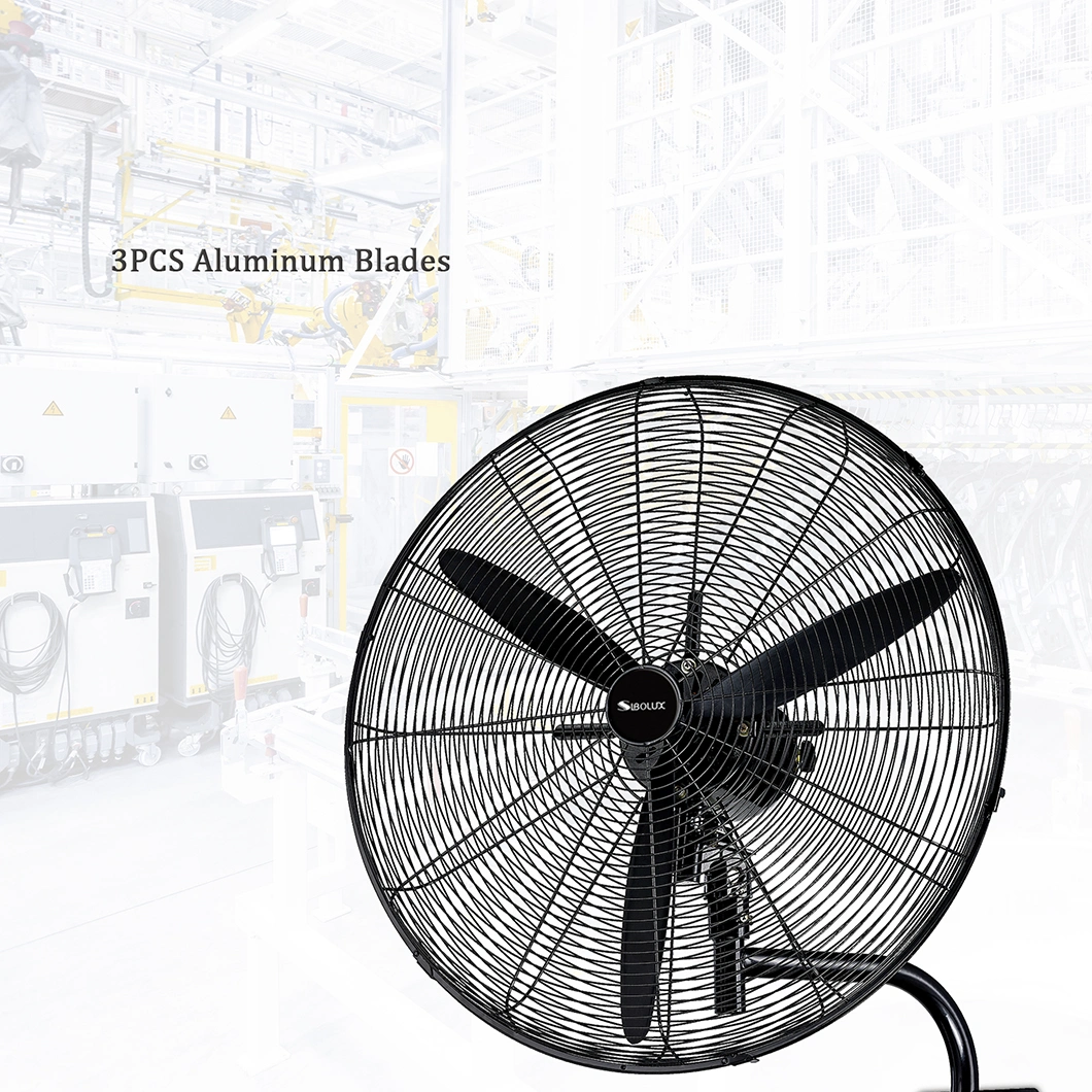 Commercial Wall Fan 20 Inch Industrial Wall-Mounted Fan Blade Metal Ventilation Fan with Remote